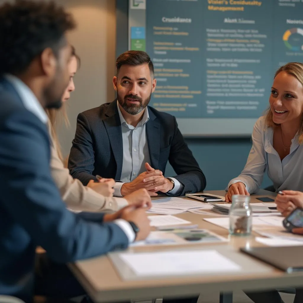 Equipo de FinanCol en reunión estratégica